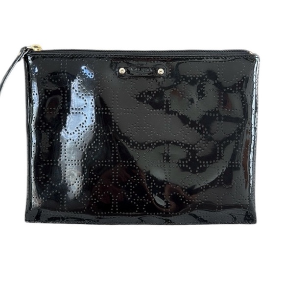 Kate Spade Black Patent Leather Clutch